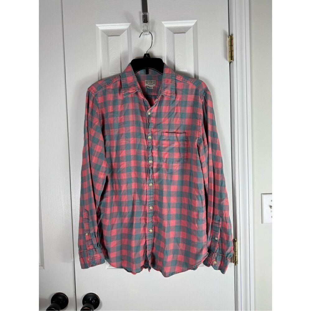Jcrew Mens Vintage Button Up Front Shirt Size M